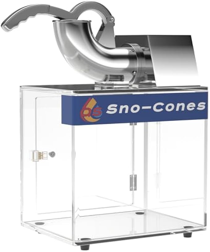 Snow Cone Machine, 110V Shaved Ice Machine, ETL Approved 250W Electric Ice Shaver Machine with Dual Blades, Stainless Steel Snow Cone Maker Machine for Home, Restaurants, Bars