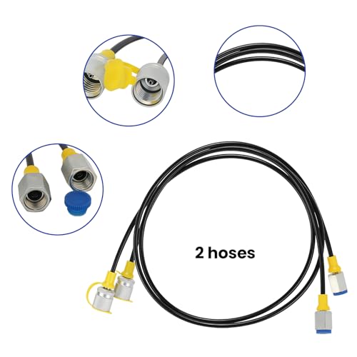 Image of Hydraulic Pressure Test Kit with 3 Gauges(160 /250 /400bar, 2400 /3500 /6000psi), 6 Test Couplings, 2 Hoses, for Excavator Machinery Systems, Packed in Durable Case