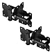 ZEKOO Gate Hinges (Black and White) for Vinyl and PVC Fences (Black)