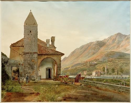 Tableaux Toile le Monastère Franciscain Impression d'Art Haut de Gamme 60x90