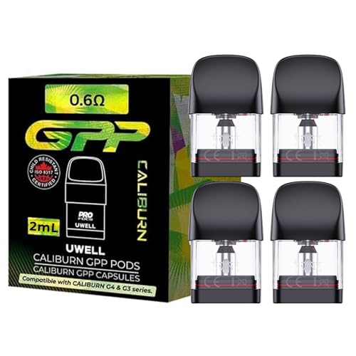 Caliburn G3 Pods (0.6ohm) - 4 Pack for Uwell Caliburn G3 Pod kit - No Nicotine (0.6 ohm (4 Pack))