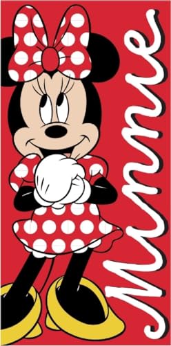 arlis Serviettes de Plage Minnie Disney - Drap De Plage Minnie Disney 70cm x 140cm (Drap de Plage...