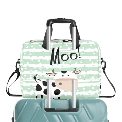 Maletín para portátil de 15.6 pulgadas con diseño vaca miniatura 6