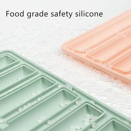 Molde para cubitos de hielo de silicona grado alimenticio 2 piezas miniatura 6