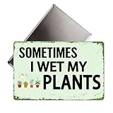 Letrero de metal divertido para decoración de jardín, regalo para amantes de las plantas, decoración de invernadero, 8 x 12 pulgadas