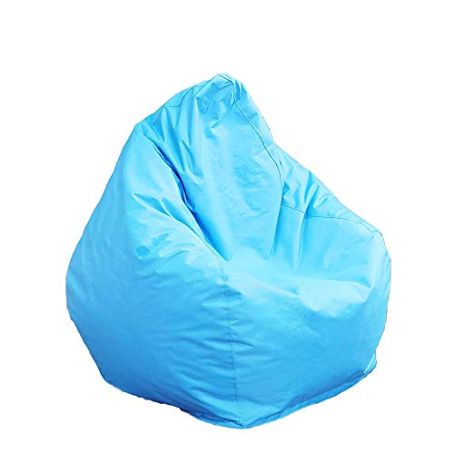Bean Bags Chair Cover, Stuffed Animals Plush Toys Storage for Kids Teens, Zip Beanbag for Organizing Children Plush Toys, Large Waterproof Canvas Beanbag (Sky Blue, 75cm95cm)