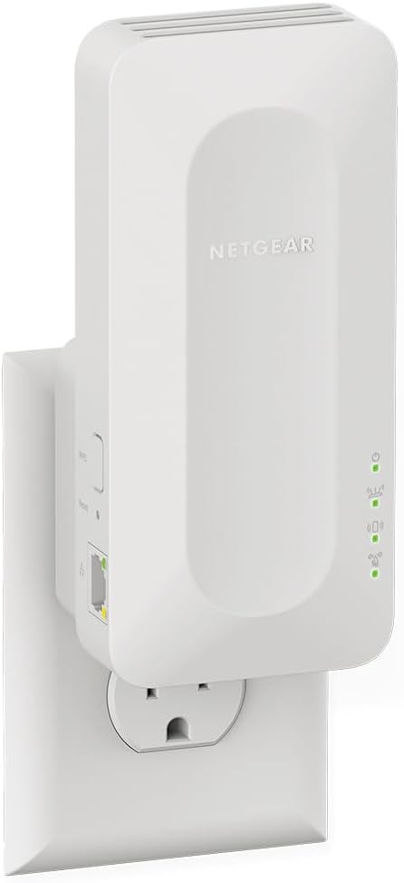 NETGEAR WiFi 6 Mesh Range Extender (EAX16) – Add up to 1,500 sq. ft. and up to 20 Devices with AX2400 Dual-Band Wireless Signal Booster & Repeater (up to 2.4 Gbps Speed), WPA3 Security, Smart Roaming NETGEAR WiFi 6 Mesh Range Extender (EAX16) – Add up to 1,500 sq. ft. and up to 20 Devices with AX2400 Dual-Band Wireless Signal Booster & Repeater (up to 2.4 Gbps Speed), WPA3 Security, Smart Roaming