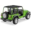 Bestop Header Safari Bikini - Jeep '04-06 Wrangler TJ Unlimited (Black Diamond)