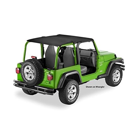 Bestop 5254435 Black Diamond Safari-Style Bikini Top for 2004-2006 Wrangler Unlimited