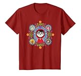 ディズニーとピクサーのココ・ミゲルのカラフルな花柄。 Tシャツ