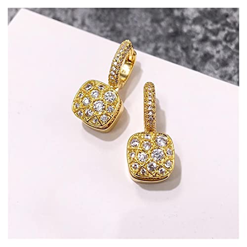 Boucles d'oreilles haut de gamme en cristal étincelant pour femme