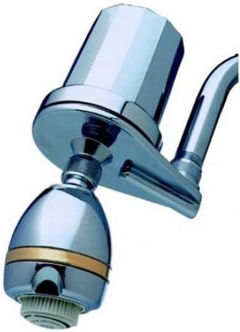 Shower Filter, Chrome w/ Replaceable Cartridge