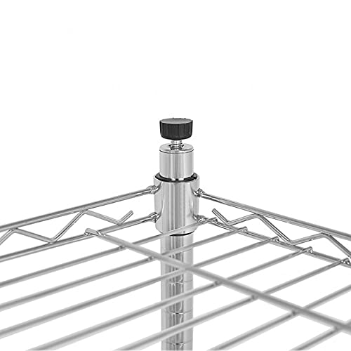 5-Tier Chrome Shelving Unit,5-Shelf Adjustable, Heavy Duty Wide Storage Shelving Unit (350 lbs Loading Capacity per Shelf), Steel Organizer Wire Rack - Thumbnail 7