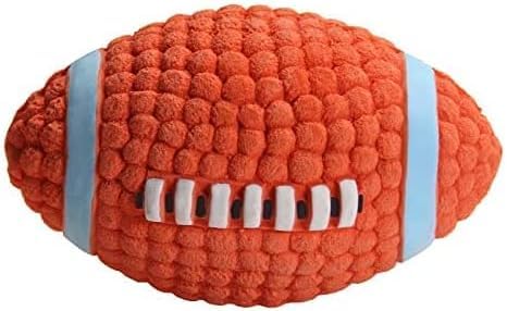 DHANAK Dog Rugby Ball, Squeaky Balls, Natural Latex Rubber Interactive Chew Sound Fetch Play Dog Squeaky Toys for Small Dogs or Cats (1) (Small) (B0CWPG7HDK) Amazon Price History, Amazon Price Tracker
