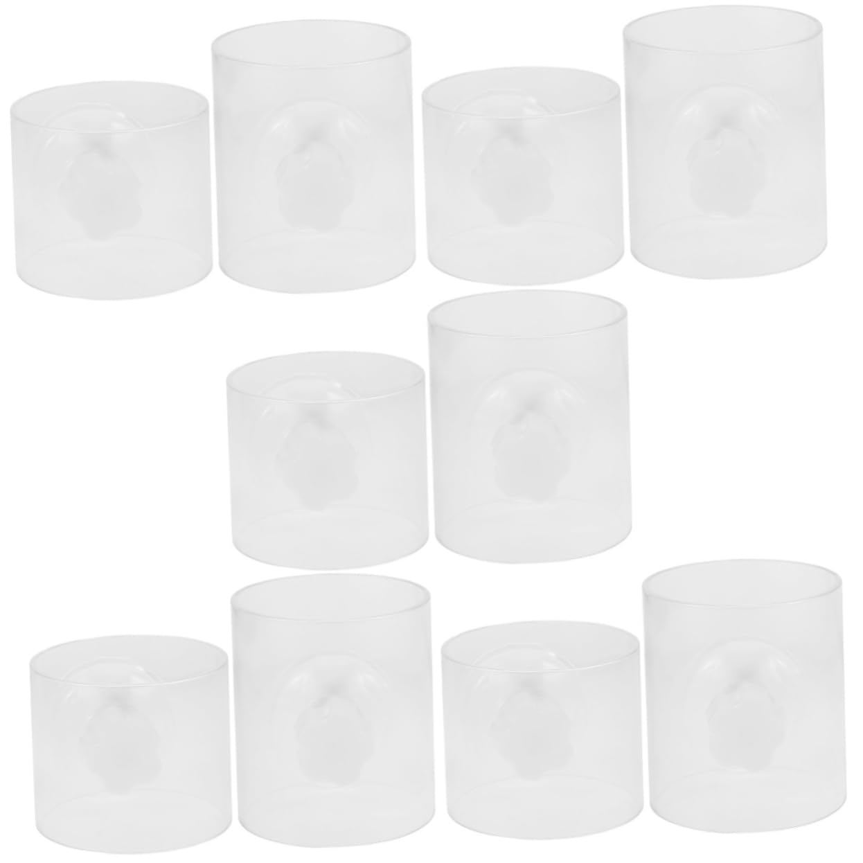 Distributeur de nourriture pour aquarium flottant avec ventouse - Lot de 10 pièces