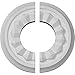 Ekena Millwork CM07OL2-03500 Olivia Ceiling Medallion, 7 7/8"OD x 3 1/2"ID x 1 1/8"P, Factory Primed
