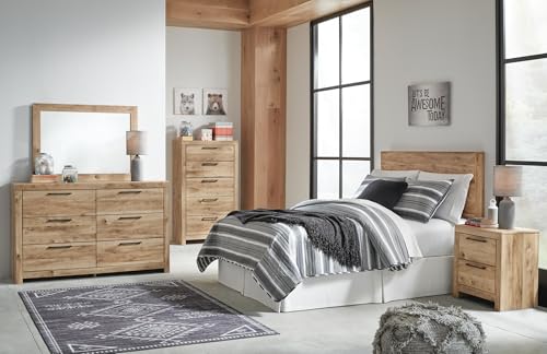 Image of Signature Design by Ashley Hyanna Full Panel Headboard, Golden Rustic
