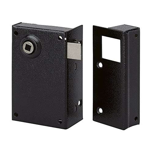 Metalux 539 - Serrure en applique sans condamnation Porte de jardin Portail Porte extérieur ou intérieur LxH 70x110mm Carré de 7mm Cover