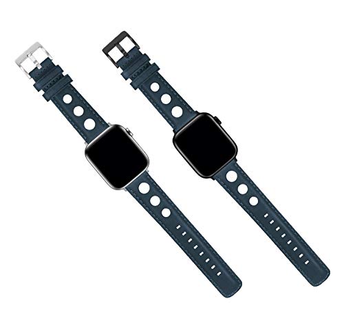 Image of BARTON WATCH BANDS - Horween Leather Watch Bands Compatible with Apple Watch Models - 1, 2, 3, 4, 5, 6, 7, 8, 9, 10, SE, Ultra & Ultra 2