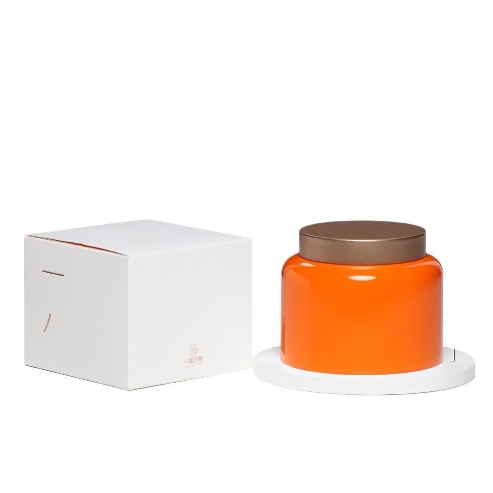 Teeservice Bulk Tee-Vorratsbehälter, Glas, Keramik, versiegeltes Glas, Tee-Vorratsglas, Retro-Teedosen, Einzeldose, Doppelglas, Geschenkbox-Set, Tee-Vorratsglas (C,Einzeldose)