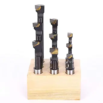 Boring Drill Bits, 9Pcs Boring Bar Set for Industrial Equipment for Home Improvement