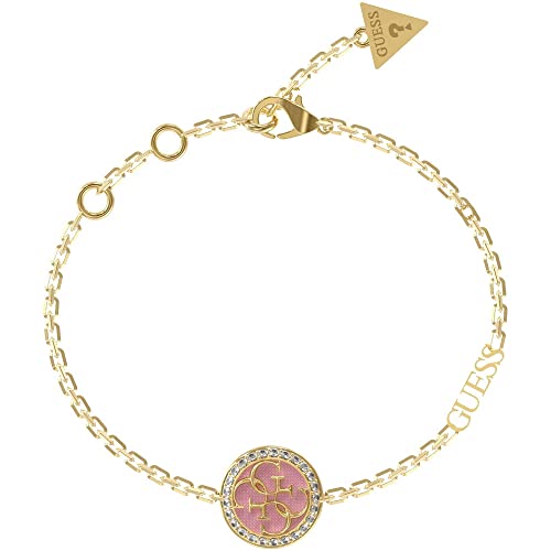 GUESS Pulsera para mujer de la colección Life en 4G. La joya realizada en acero. Color: dorado. Referencia: JUBB02149JWYGRSL. La, Acero aleado