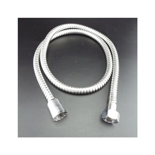Manguera Ducha Flexo Tubo Flexible de manguera ducha 1,2 m/1,5/2m largo Uso apto para el hogar, baño, extensión agua, tubería plomería que tira acero inoxidable(1.2M)