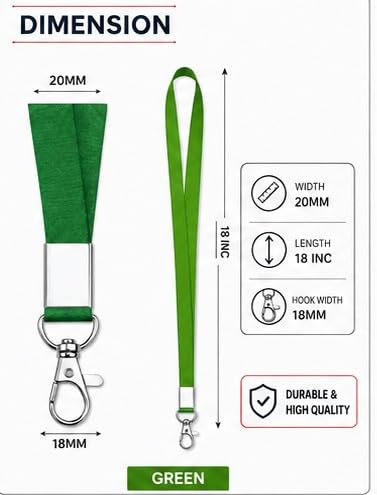 Image of 24mm or 1 inch thick Lanyards with Badge Clip