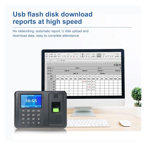 Lecteur d'empreintes digitales et machine de présence biométrique USB avec carte de présence