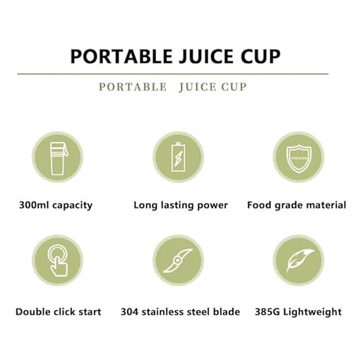 Carregamento Usb Do Espremedor Portátil, Mini Copo De Espremedor Doméstico De 300 Ml, Mini Espremedo
