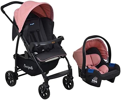 Burigotto Carrinho de Bebê com Bebê Conforto Ecco, Rosa