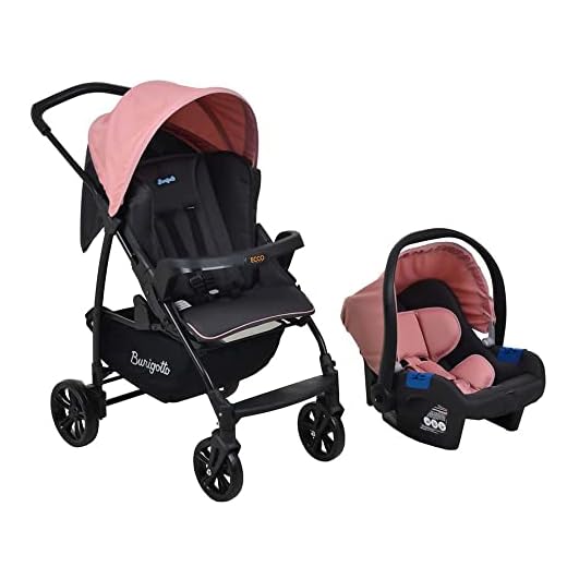 Guia de Compra: Burigotto Carrinho de Bebê com Bebê Conforto Ecco, Rosa 4 Burigotto Carrinho de Bebê com Bebê Conforto Ecco, Rosa