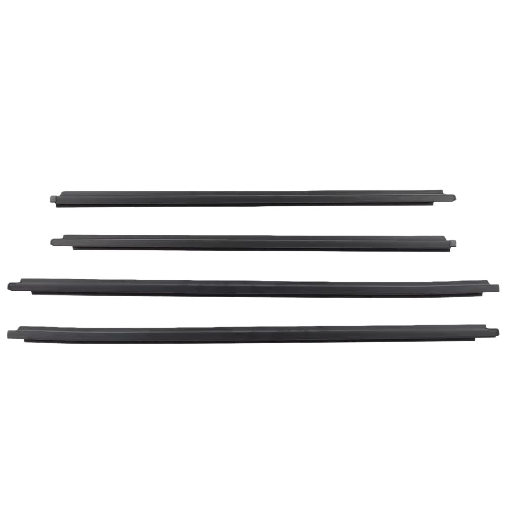 Mzxygkli One Color Car Window Weather Strip For Fortuner 2004-2015 4Pcs Window Outer Weatherstrip Side Door Glass Rubber Belt Moulding Trim Sealing 68161-0K010