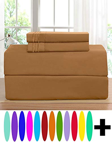 Elegant Comfort Luxurious Bed Sheets Set on Amazon 1500 Thread Count Wrinkle,Fade