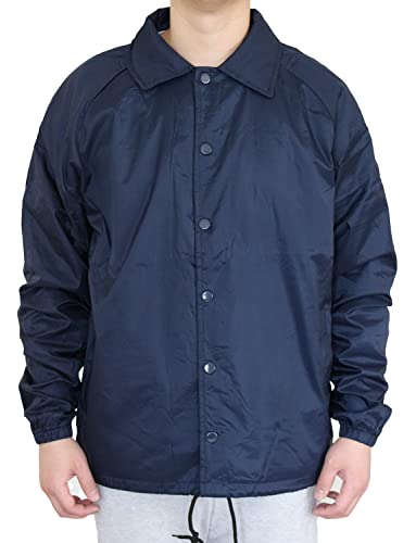 AIRNINE Mens Coach Jacket Waterproof Lightweight Windbreaker Hoodie (S-5XL)