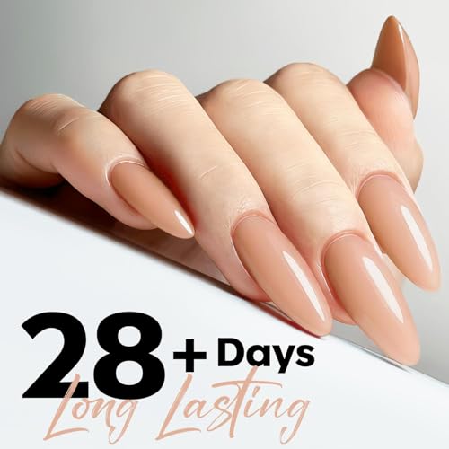 Image of modelones Nude Gel Nail Polish 15ML, Hema Free Summer Pastel Soak-Off UV Gel Polish - 28+Days Long-Lasting Nail Art DIY Manicure Kit Home Salon Women Gifts