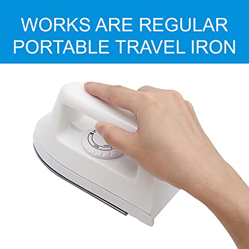 Slashcool (White) 6.6 Inches X 2.67 Inches X 3.85 Inches Mini Heat Press Machine - Craft Iron For Perler Beads And Diy Vinyl Heat Transfer Shirts, Bags, And More - Perfect For Small And Narrow Areas #TOP5