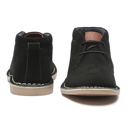 Image of LOUIS STITCH Chukka Boots for Men| Suede Leather Boots for Men| High Ankle Casual Boot | Casual Office & Trekking Shoes | Hiking Boots for Men | Stitch Down Desert Boots | LSSDSUCKCU