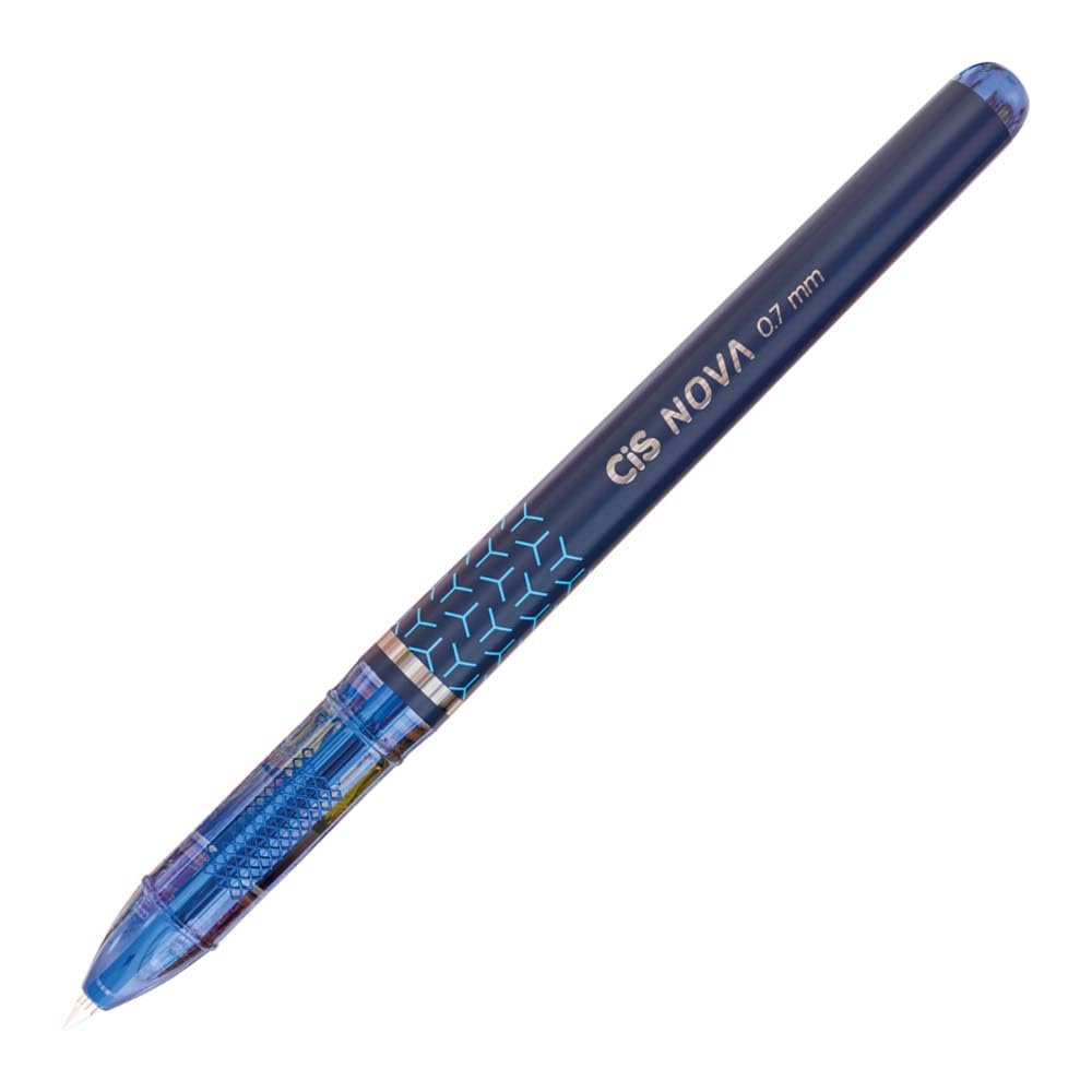 CIS Nova Caneta Esferográfica - 0.7mm - Azul - Blister com 1