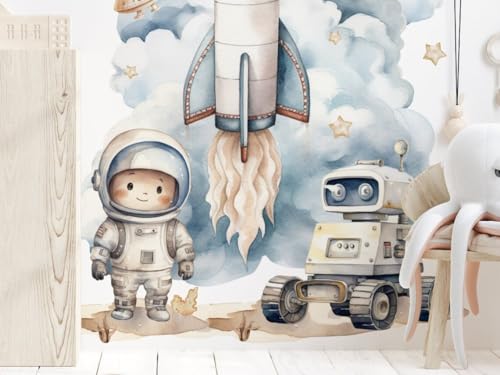 Vinilo decorativo de pared espacio tamaño L para niños miniatura 2