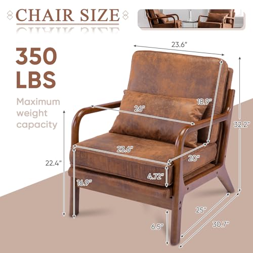 Sillón Plegable Confort Marrón miniatura 2