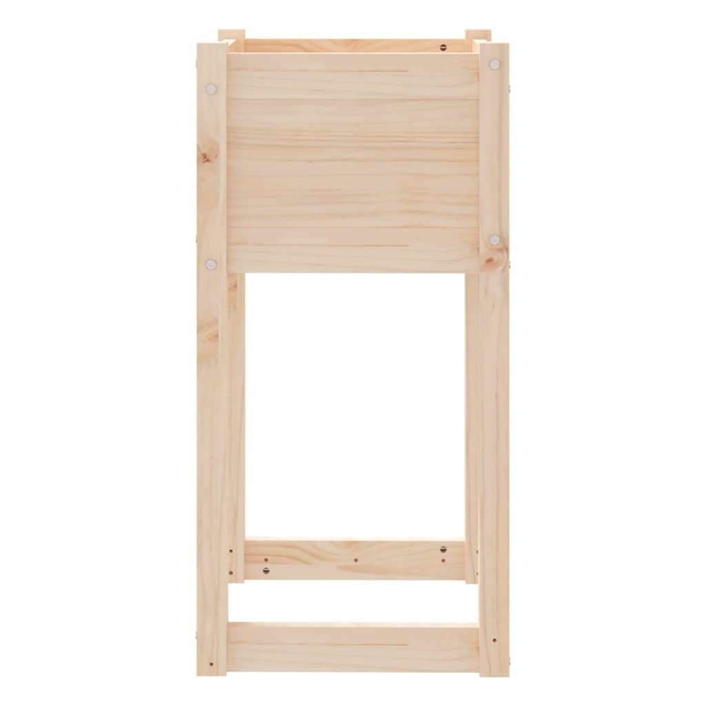 Donica z litego drewna sosnowego 40x40x81 cm duza skrzynia ogrodowa na kwiaty rustykalna dekoracja na taras balkon
