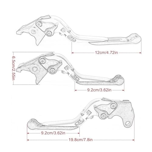 Levier d'embrayage de frein pliant réglable pour moto Bandit GSF 600 S