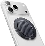 Andobil [2026 Poignée de téléphone magnétique ultra-fine pour MagSafe [360° Rotation] Porte-anneau de téléphone cellulaire magnétique & Un stand pour MagSafe Accessoires & iPhone 17 Air 16 Pro Max Plus 15 14 13 12, Fibre de carbone