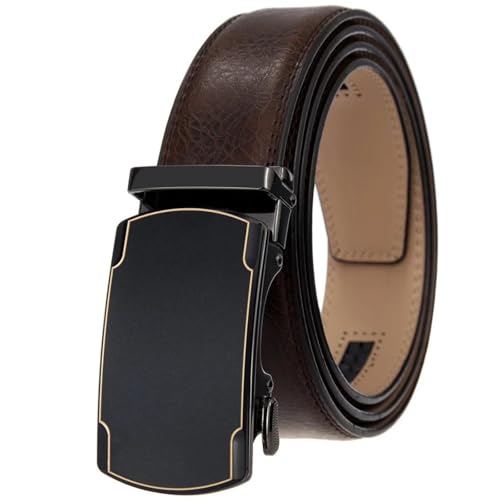 Belts for Mens Luxury Automatic Buckles Ratchet Waistband