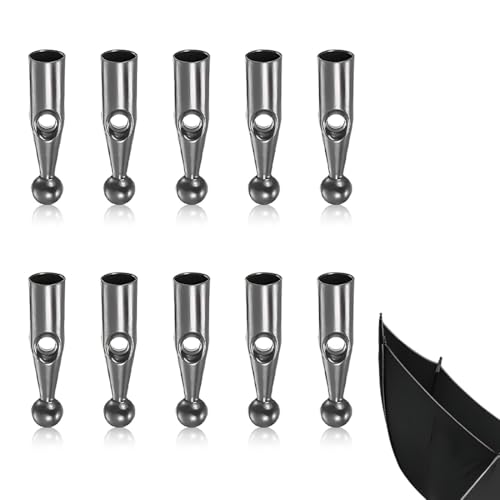 10 Piezas Cuentas Cola Paraguas De Cubiertas De Hueso De Paraguas Para Paraguas Plegable Repuesto De Cuentas De Cola De Paraguas Piezas De Reparación De Paraguas Accesorios De Paraguas Componente