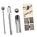 LALAFINA Tile Pressure Ball Set Double Hole Seam Tool for Ceramic Floor Durable Stainless Steel Grout Applicator for Bathroom and Balcony Use