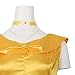 Drofe Princess Dress Costume for Women Yellow Dress Prom Party Adult (XL)