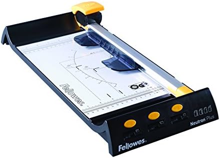 Fellowes Gamma A3 Heavy Use Rotary Trimmer, Black, Silver, Yellow