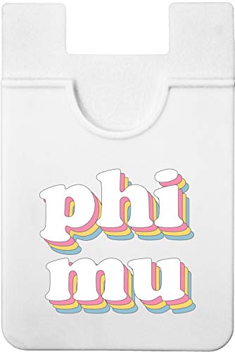 Sorority Shop Phi Mu Koala Pouch - Retro Design Card Holder For Phone Case- Phone Wallet Stick On - Ultra-Thin and Lightweight Phone Case Wallet - Holds Cards and Cash